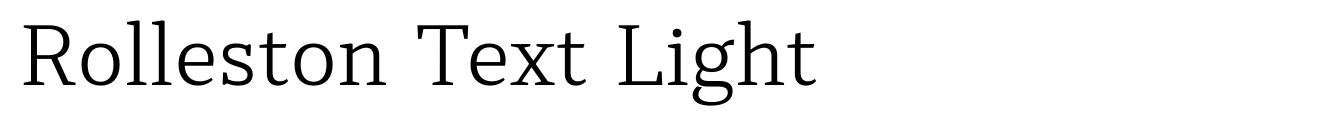 Rolleston Text Light image